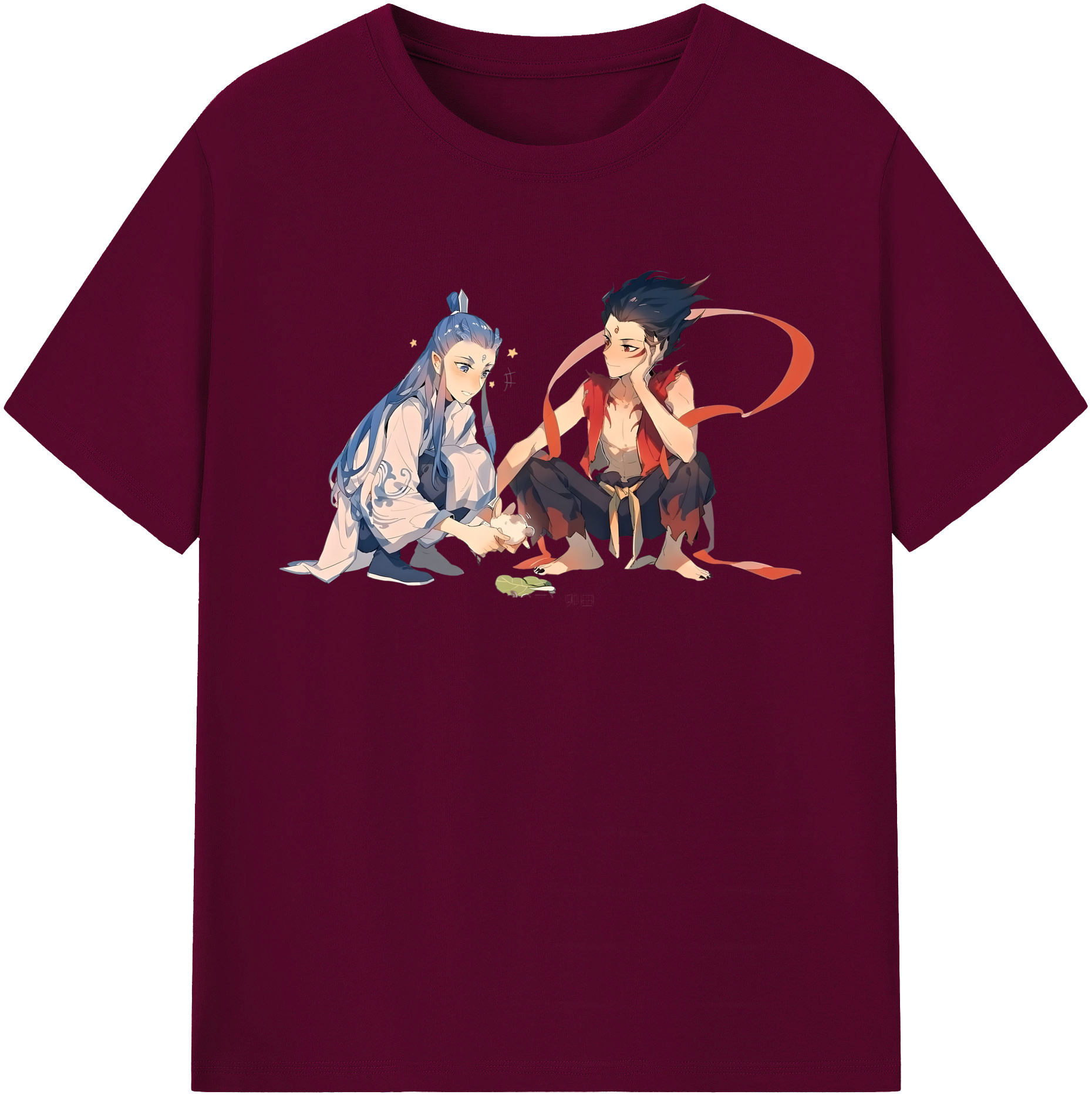 （画像用） Ne Zha 2 ナタ 魔童の大暴れ レディースカジュアルプリントTシャツ（綿100％）